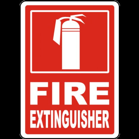 Fire Extinguisher signs sign